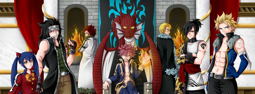 Couverture Facebook Fairy Tail 08 851x315